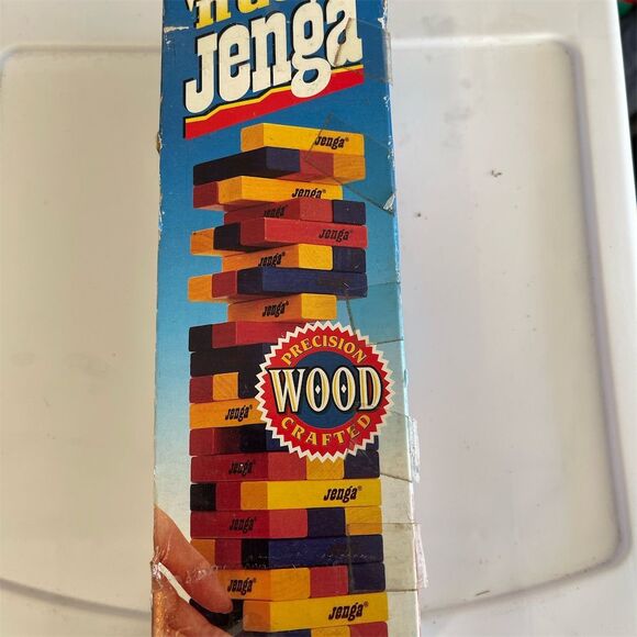 Vintage 1995 Throw 'N Go Jenga Game by Milton Bradley: Board Games - Picture 1 of 4
